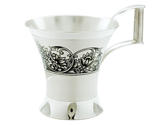 Серебряная чашка кофейная из кофейно-ликерного набора «Грёзы»